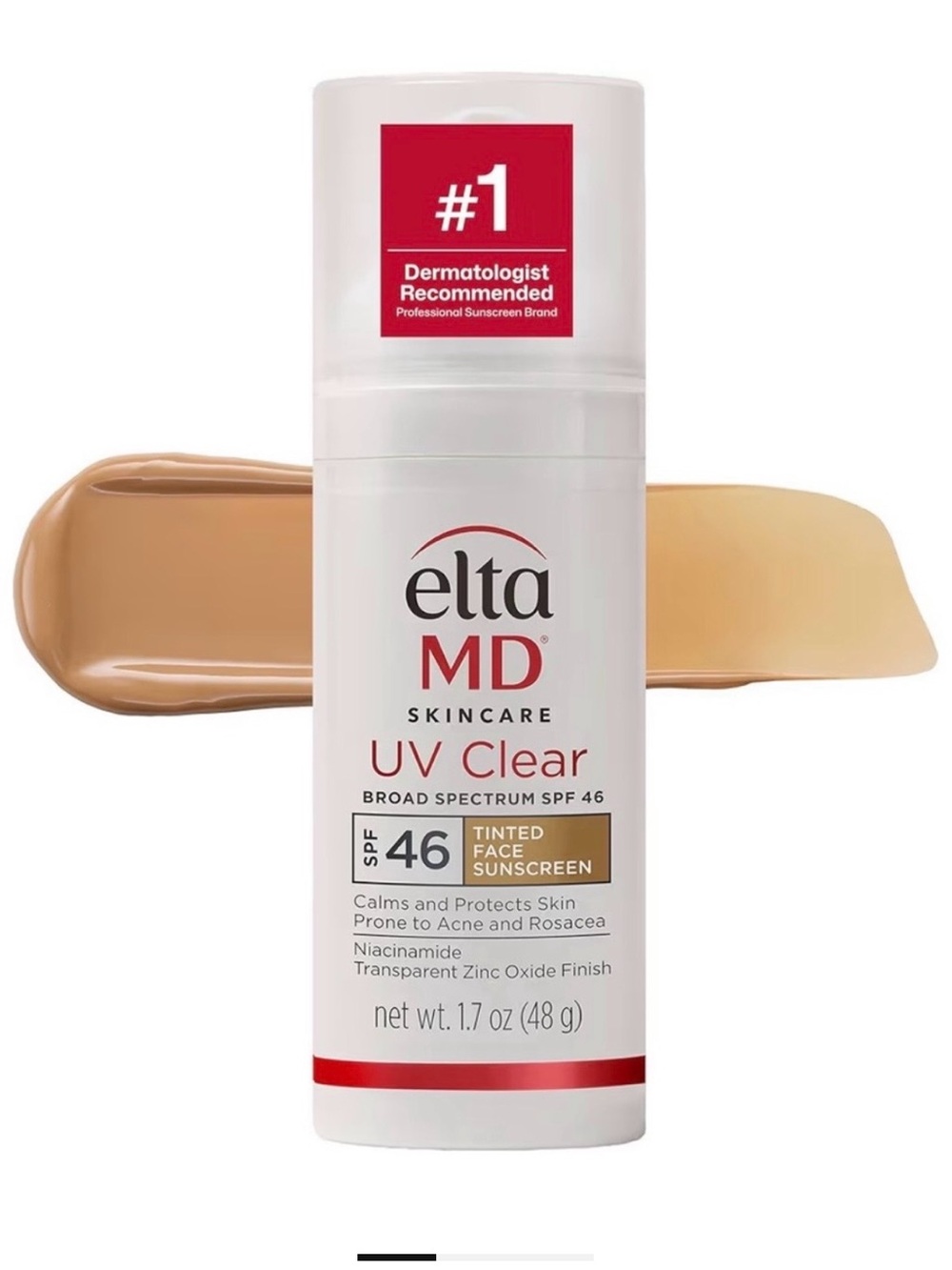 EltaMD UV Clear Tinted Primer — White & Beige Accents